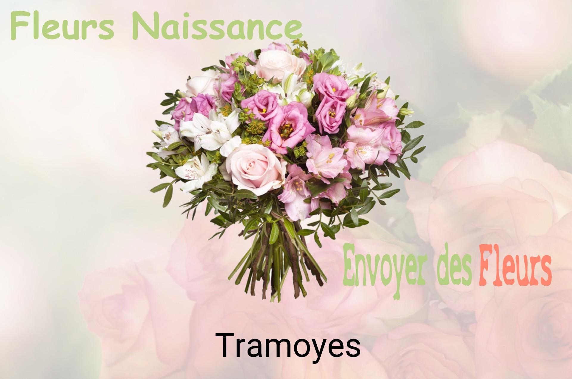 Bouquet de fleurs de naissance livré à Tramoyes